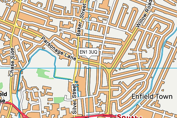 EN1 3UQ map - OS VectorMap District (Ordnance Survey) EN1 3UQ map - OS VectorMap District (Ordnance Survey)
