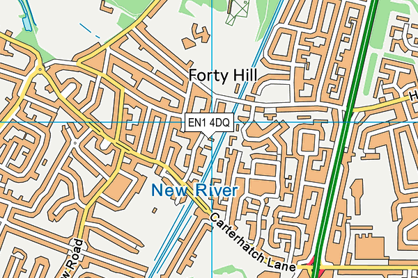 EN1 4DQ map - OS VectorMap District (Ordnance Survey) EN1 4DQ map - OS VectorMap District (Ordnance Survey)