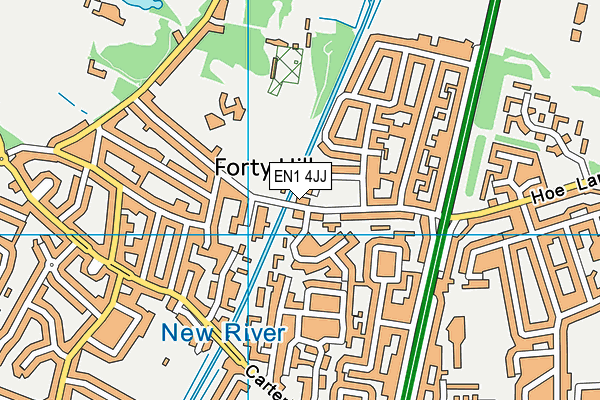 EN1 4JJ map - OS VectorMap District (Ordnance Survey) EN1 4JJ map - OS VectorMap District (Ordnance Survey)