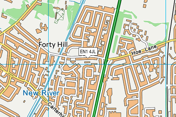 EN1 4JL map - OS VectorMap District (Ordnance Survey) EN1 4JL map - OS VectorMap District (Ordnance Survey)