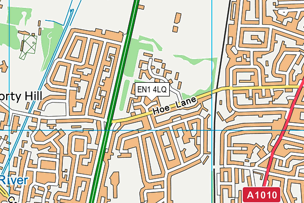EN1 4LQ map - OS VectorMap District (Ordnance Survey) EN1 4LQ map - OS VectorMap District (Ordnance Survey)