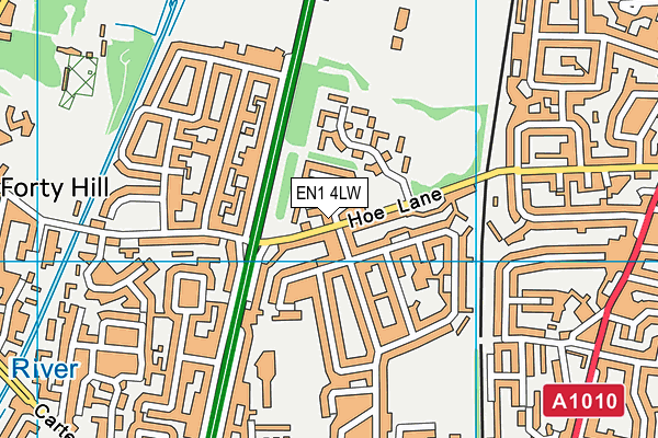 EN1 4LW map - OS VectorMap District (Ordnance Survey) EN1 4LW map - OS VectorMap District (Ordnance Survey)