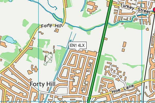 EN1 4LX map - OS VectorMap District (Ordnance Survey) EN1 4LX map - OS VectorMap District (Ordnance Survey)