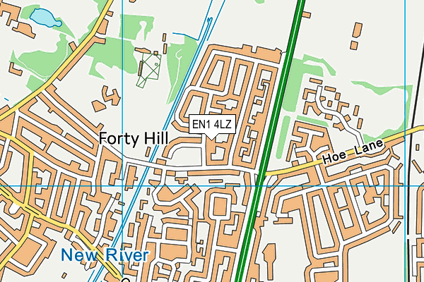EN1 4LZ map - OS VectorMap District (Ordnance Survey) EN1 4LZ map - OS VectorMap District (Ordnance Survey)