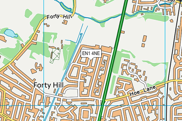 EN1 4NE map - OS VectorMap District (Ordnance Survey)