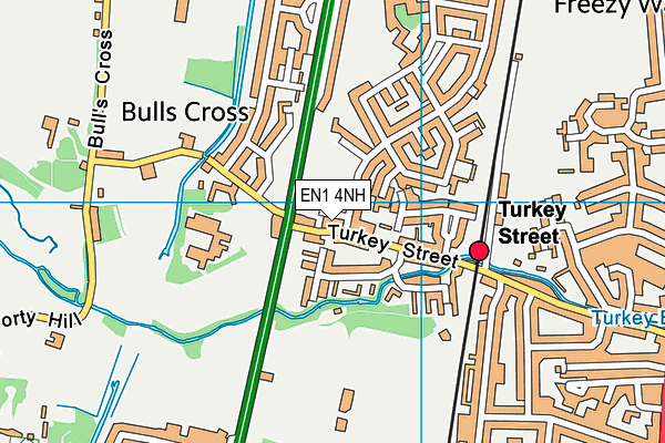EN1 4NH map - OS VectorMap District (Ordnance Survey)