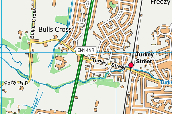 EN1 4NR map - OS VectorMap District (Ordnance Survey)