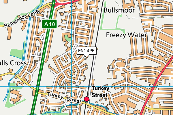 EN1 4PE map - OS VectorMap District (Ordnance Survey)