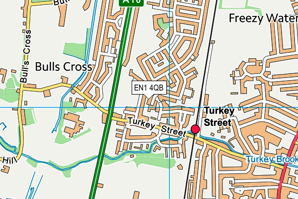 EN1 4QB map - OS VectorMap District (Ordnance Survey)
