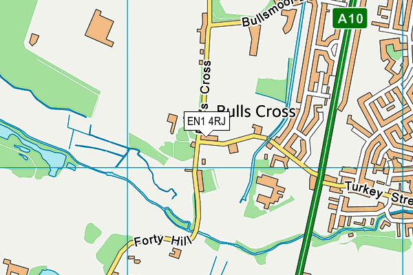 EN1 4RJ map - OS VectorMap District (Ordnance Survey)