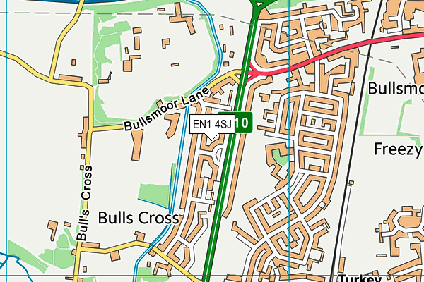 EN1 4SJ map - OS VectorMap District (Ordnance Survey)