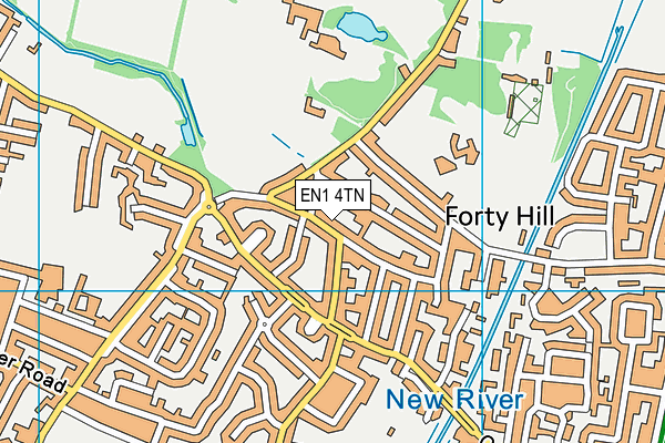 EN1 4TN map - OS VectorMap District (Ordnance Survey) EN1 4TN map - OS VectorMap District (Ordnance Survey)