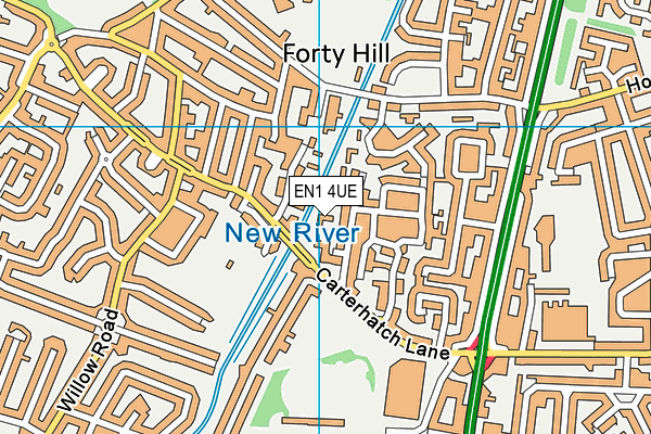 EN1 4UE map - OS VectorMap District (Ordnance Survey) EN1 4UE map - OS VectorMap District (Ordnance Survey)