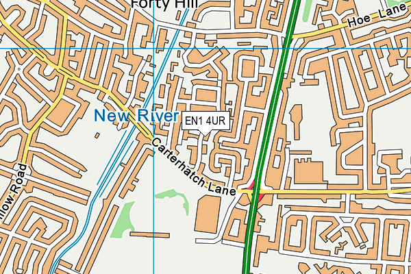 EN1 4UR map - OS VectorMap District (Ordnance Survey) EN1 4UR map - OS VectorMap District (Ordnance Survey)