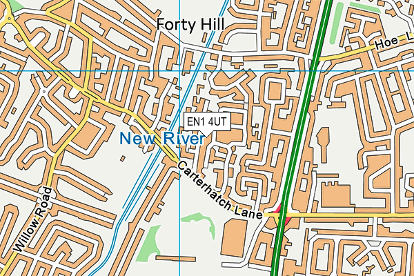 EN1 4UT map - OS VectorMap District (Ordnance Survey)