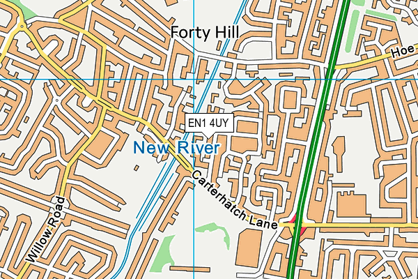 EN1 4UY map - OS VectorMap District (Ordnance Survey) EN1 4UY map - OS VectorMap District (Ordnance Survey)