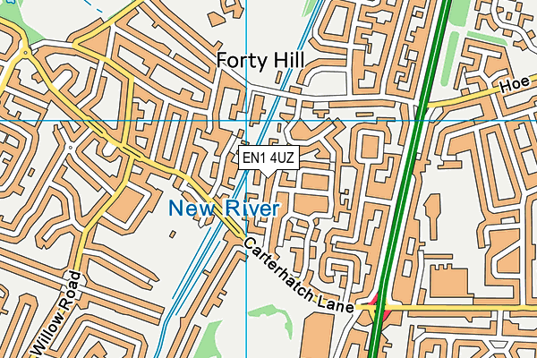 EN1 4UZ map - OS VectorMap District (Ordnance Survey) EN1 4UZ map - OS VectorMap District (Ordnance Survey)