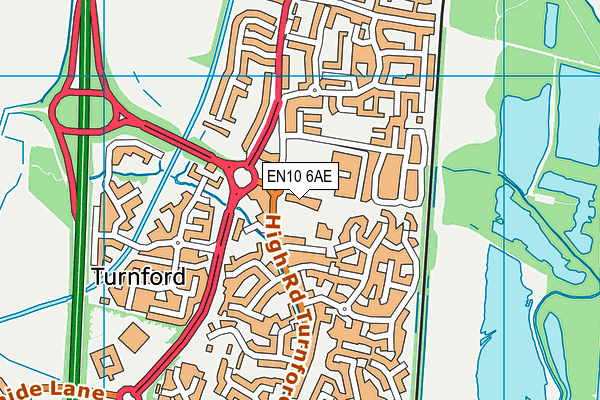 EN10 6AE map - OS VectorMap District (Ordnance Survey) EN10 6AE map - OS VectorMap District (Ordnance Survey)