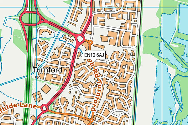 EN10 6AJ map - OS VectorMap District (Ordnance Survey) EN10 6AJ map - OS VectorMap District (Ordnance Survey)