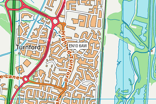EN10 6AW map - OS VectorMap District (Ordnance Survey) EN10 6AW map - OS VectorMap District (Ordnance Survey)