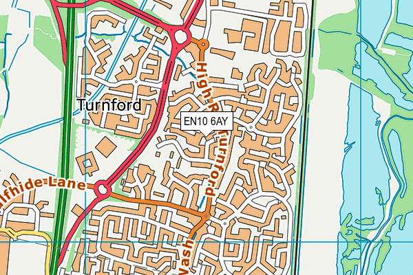 EN10 6AY map - OS VectorMap District (Ordnance Survey) EN10 6AY map - OS VectorMap District (Ordnance Survey)