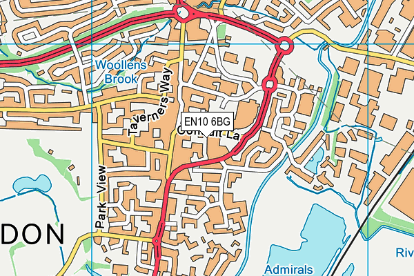 EN10 6BG map - OS VectorMap District (Ordnance Survey) EN10 6BG map - OS VectorMap District (Ordnance Survey)