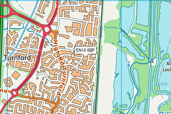 EN10 6BP map - OS VectorMap District (Ordnance Survey) EN10 6BP map - OS VectorMap District (Ordnance Survey)