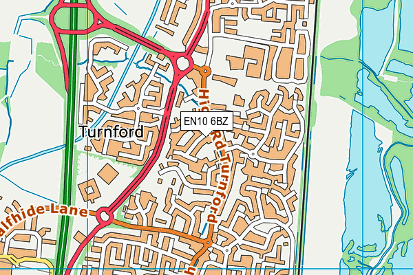 EN10 6BZ map - OS VectorMap District (Ordnance Survey) EN10 6BZ map - OS VectorMap District (Ordnance Survey)