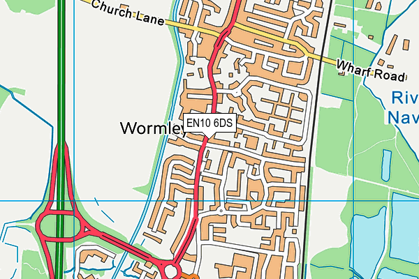 EN10 6DS map - OS VectorMap District (Ordnance Survey) EN10 6DS map - OS VectorMap District (Ordnance Survey)