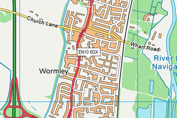 EN10 6DX map - OS VectorMap District (Ordnance Survey) EN10 6DX map - OS VectorMap District (Ordnance Survey)