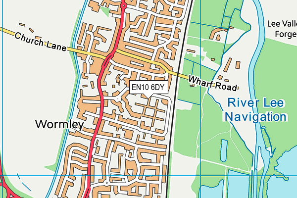 EN10 6DY map - OS VectorMap District (Ordnance Survey) EN10 6DY map - OS VectorMap District (Ordnance Survey)