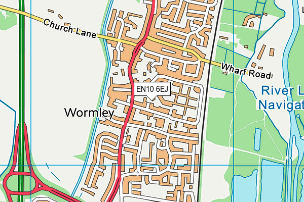 EN10 6EJ map - OS VectorMap District (Ordnance Survey) EN10 6EJ map - OS VectorMap District (Ordnance Survey)