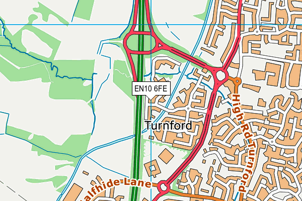 EN10 6FE map - OS VectorMap District (Ordnance Survey) EN10 6FE map - OS VectorMap District (Ordnance Survey)