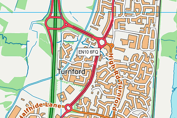 EN10 6FQ map - OS VectorMap District (Ordnance Survey) EN10 6FQ map - OS VectorMap District (Ordnance Survey)