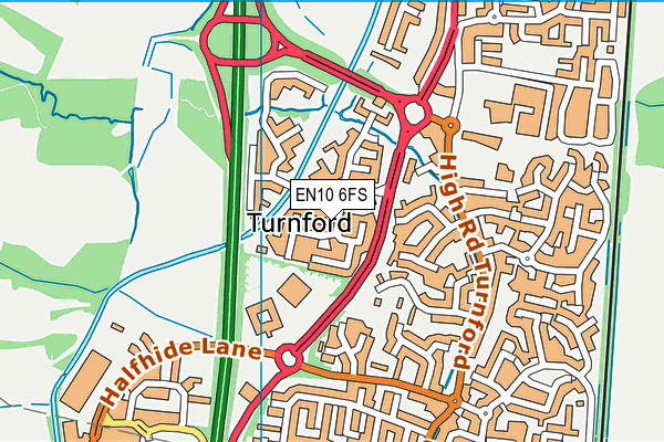 EN10 6FS map - OS VectorMap District (Ordnance Survey) EN10 6FS map - OS VectorMap District (Ordnance Survey)