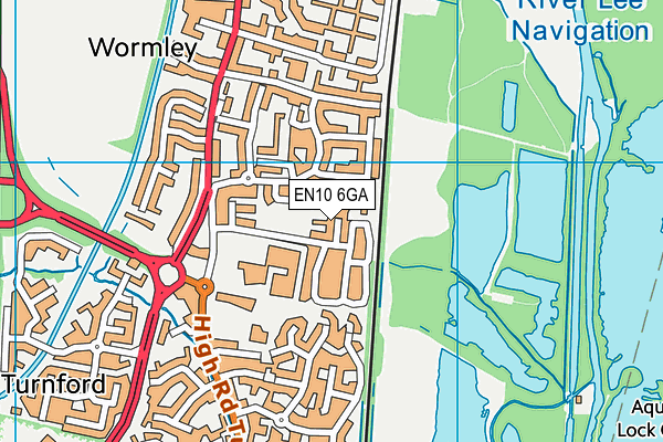 EN10 6GA map - OS VectorMap District (Ordnance Survey) EN10 6GA map - OS VectorMap District (Ordnance Survey)