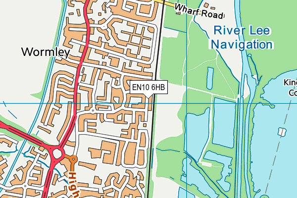 EN10 6HB map - OS VectorMap District (Ordnance Survey) EN10 6HB map - OS VectorMap District (Ordnance Survey)