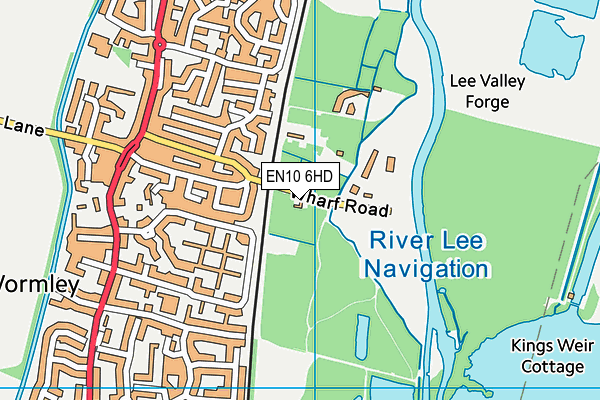 EN10 6HD map - OS VectorMap District (Ordnance Survey) EN10 6HD map - OS VectorMap District (Ordnance Survey)