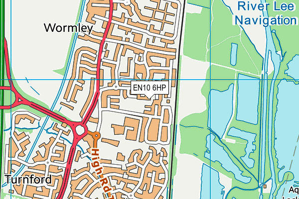 EN10 6HP map - OS VectorMap District (Ordnance Survey) EN10 6HP map - OS VectorMap District (Ordnance Survey)
