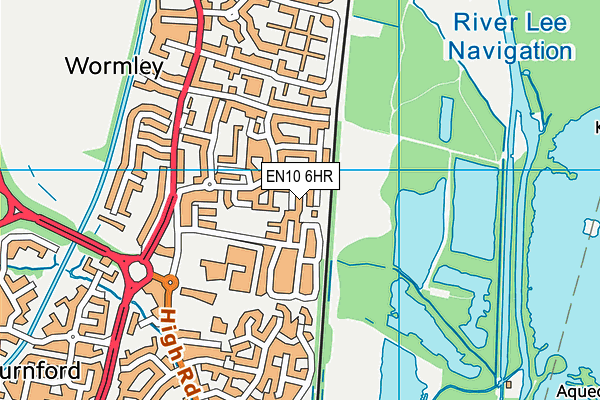 EN10 6HR map - OS VectorMap District (Ordnance Survey) EN10 6HR map - OS VectorMap District (Ordnance Survey)