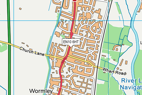 EN10 6HT map - OS VectorMap District (Ordnance Survey) EN10 6HT map - OS VectorMap District (Ordnance Survey)