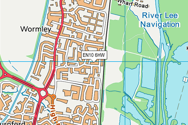 EN10 6HW map - OS VectorMap District (Ordnance Survey) EN10 6HW map - OS VectorMap District (Ordnance Survey)