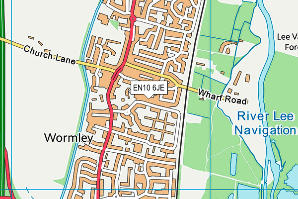 EN10 6JE map - OS VectorMap District (Ordnance Survey) EN10 6JE map - OS VectorMap District (Ordnance Survey)