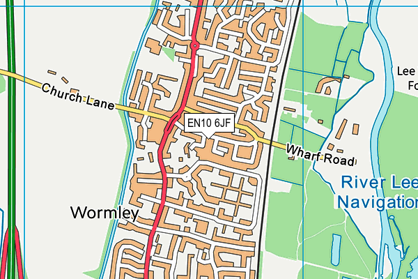 EN10 6JF map - OS VectorMap District (Ordnance Survey) EN10 6JF map - OS VectorMap District (Ordnance Survey)