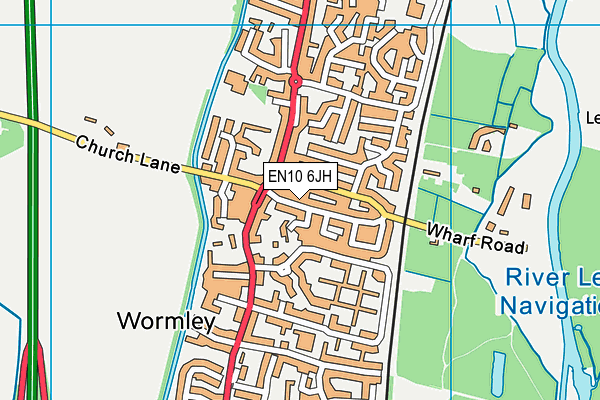EN10 6JH map - OS VectorMap District (Ordnance Survey) EN10 6JH map - OS VectorMap District (Ordnance Survey)