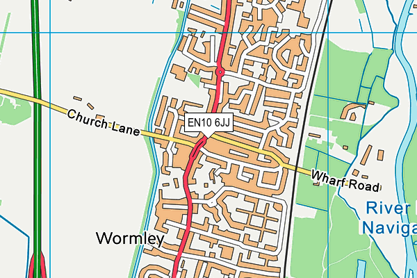 EN10 6JJ map - OS VectorMap District (Ordnance Survey) EN10 6JJ map - OS VectorMap District (Ordnance Survey)
