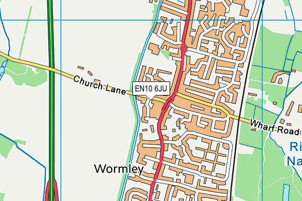 EN10 6JU map - OS VectorMap District (Ordnance Survey) EN10 6JU map - OS VectorMap District (Ordnance Survey)