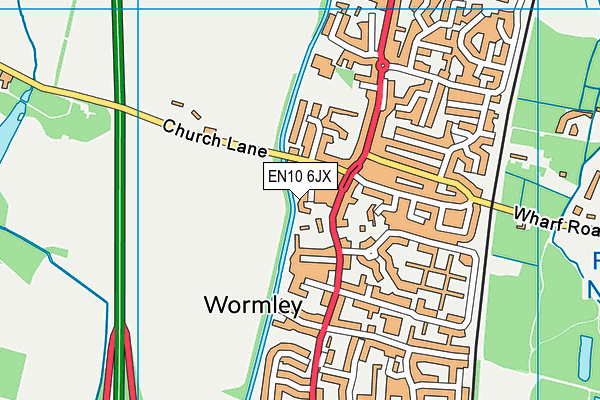 EN10 6JX map - OS VectorMap District (Ordnance Survey) EN10 6JX map - OS VectorMap District (Ordnance Survey)
