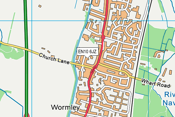 EN10 6JZ map - OS VectorMap District (Ordnance Survey) EN10 6JZ map - OS VectorMap District (Ordnance Survey)