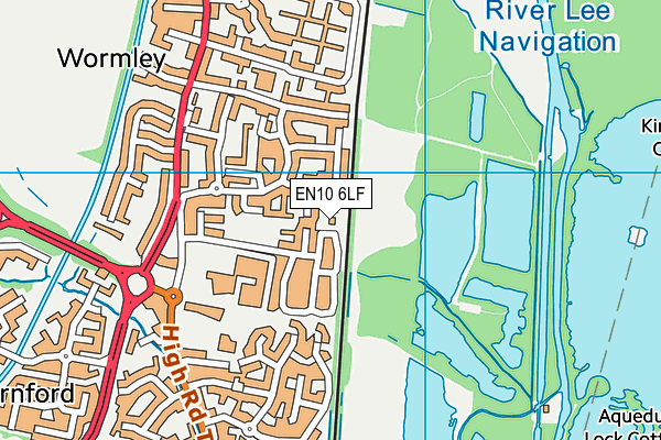 EN10 6LF map - OS VectorMap District (Ordnance Survey) EN10 6LF map - OS VectorMap District (Ordnance Survey)